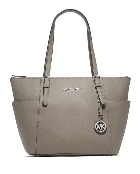 michael kors jet set tote pearl grey|michael kors jet set duffle.